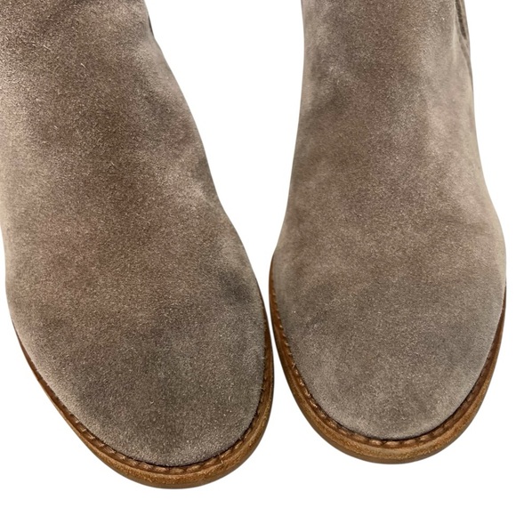 Jeffrey Campbell Rosalee Taupe Gray Suede Leather Ankle Booties Women’s 9.5 - Picture 4 of 13